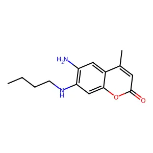 6-Amino-7-(butylamino)-4-methyl-2H-chromen-2-one structure