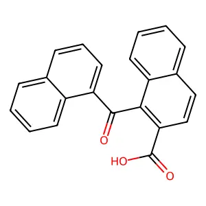 1-(Naphthalene-1-carbonyl)naphthalene-2-carboxylic acid structure