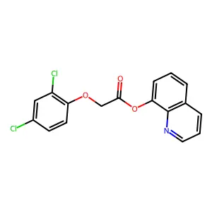 Quinolin-8-yl 2-(2,4-dichlorophenoxy)acetate structure