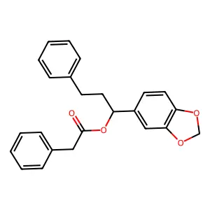 1-(2H-1,3-Benzodioxol-5-yl)-3-phenylpropyl phenylacetate structure