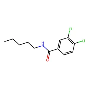 3,4-dichloro-N-pentylbenzamide structure