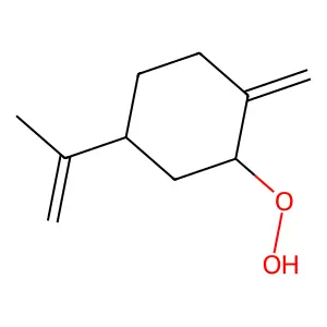 2-Methylidene-5-(prop-1-EN-2-YL)cyclohexane-1-peroxol structure