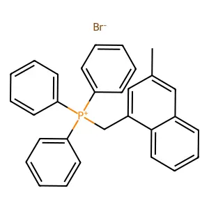 (3-Methyl-1-naphthyl)methyl-triphenyl-phosphonium bromide structure