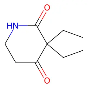 二乙哌啶二酮 structure