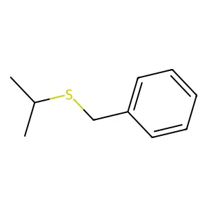 Isopropyl benzyl sulfide structure