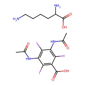 Lysine amidotrizoate structure