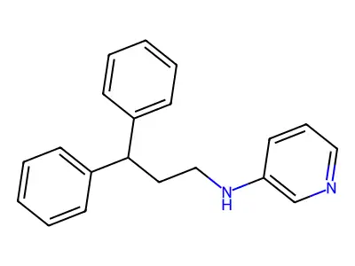 N-(3,3-diphenylpropyl)pyridin-3-amine structure