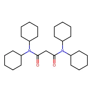 N,N,N',N'-Tetracyclohexylmalonamide structure