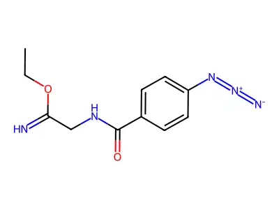Ethyl 4-azidobenzoylaminoacetimidate structure
