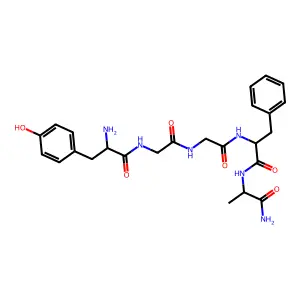 Enkephalin, alanh2(5)- structure