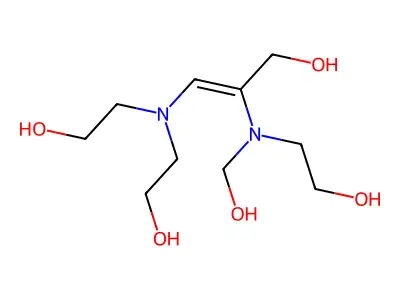 3-[bis(2-hydroxyethyl)amino]-2-[2-hydroxyethyl(hydroxymethyl)amino]prop-2-en-1-ol structure