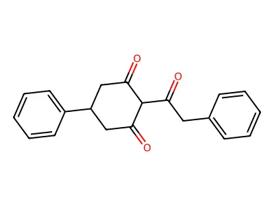 1,3-Cyclohexanedione, 5-phenyl-2-(phenylacetyl)- structure