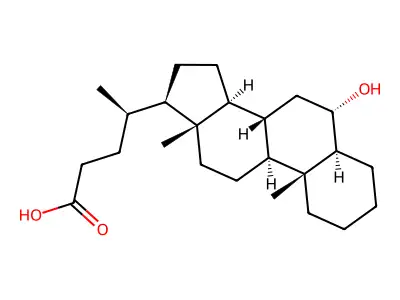6-Hydroxycholanoic acid structure