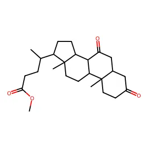 7beta-Hydroxy-3-oxo-5beta-cholan-24-oic Acid structure