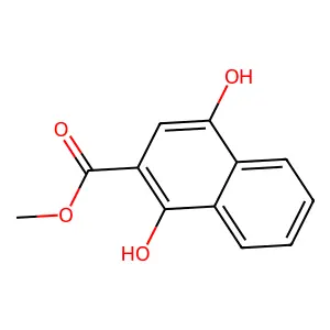 Methyl 1,4-dihydroxy-2-naphthoate structure