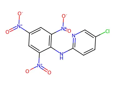 5-chloro-N-(2,4,6-trinitrophenyl)pyridin-2-amine structure