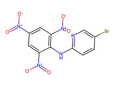5-bromo-N-(2,4,6-trinitrophenyl)pyridin-2-amine structure