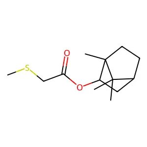Isobornyl alpha-(methylthio)acetate structure