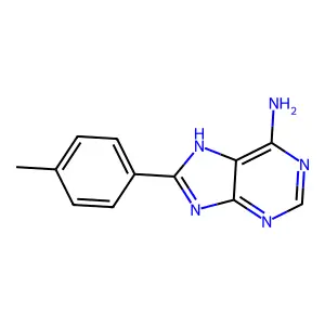 8-(4-methylphenyl)-7H-purin-6-amine structure