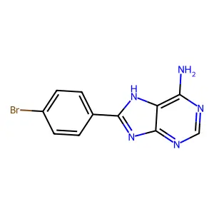 8-(4-bromophenyl)-7H-purin-6-amine structure