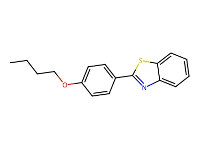 Benzothiazole, 2-(4-butoxyphenyl)- structure