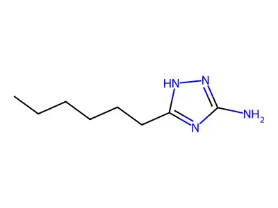 3-Hexyl-1h-1,2,4-triazol-5-amine structure
