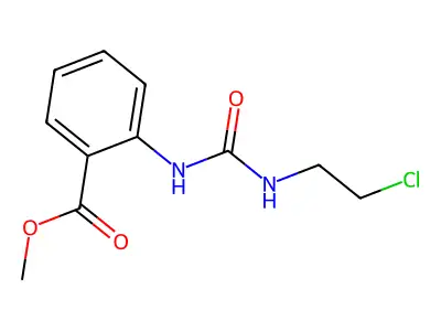 Methyl 2-[3-(2-chloroethyl)ureido]benzoate structure