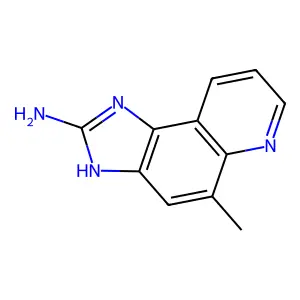 5-甲基-1H-咪唑并(4,5-f)喹啉-2-胺 structure