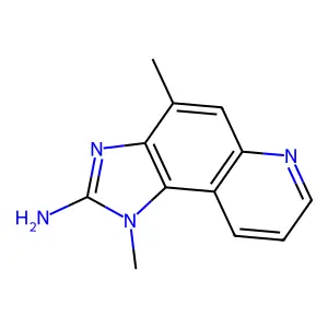 1H-Imidazo(4,5-f)quinolin-2-amine, 1,4-dimethyl- structure