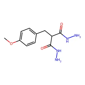 2-(4-Methoxybenzyl)malonohydrazide structure