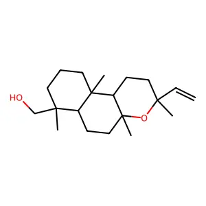 19-Hydroxy-13-epimanoyl oxide structure