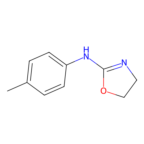 N-(4-methylphenyl)-4,5-dihydro-1,3-oxazol-2-amine structure