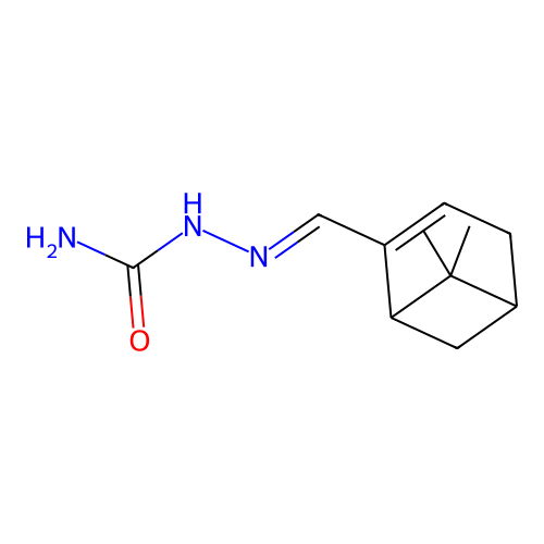 [(6,6-Dimethyl-2-bicyclo[3.1.1]hept-2-enyl)methylideneamino]urea structure
