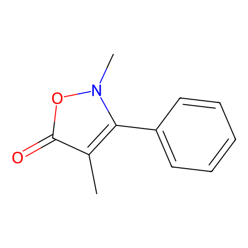 2,4-Dimethyl-3-phenyl-isoxazol-5(2H)-one structure