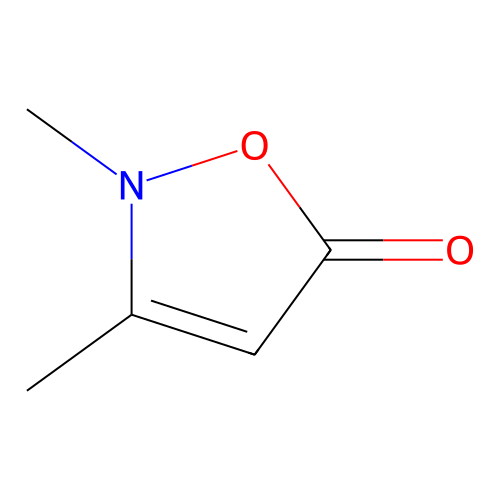 2,3-Dimethyl-isoxazol-5(2H)-one structure