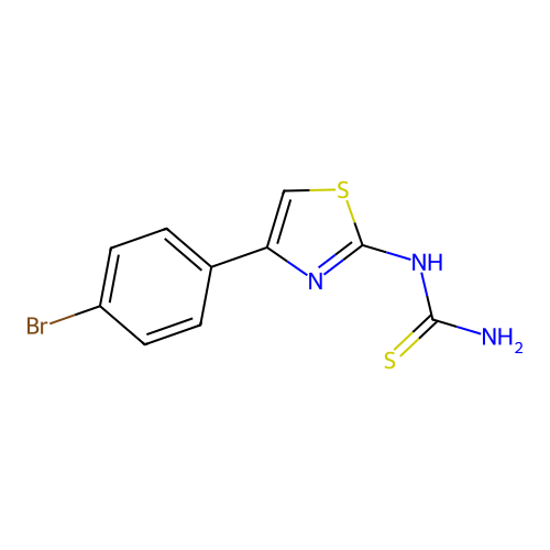 1-[4-(4-Bromophenyl)-1,3-thiazol-2-yl]thiourea structure
