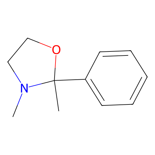 2,3-Dimethyl-2-phenyl-1,3-oxazolidine structure