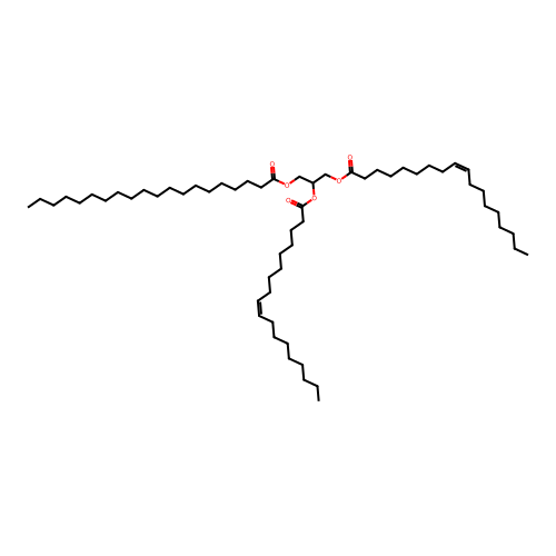 2,3-Bis[[(Z)-octadec-9-enoyl]oxy]propyl icosanoate structure