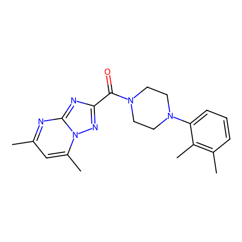(5,7-dimethyl-[1,2,4]triazolo[1,5-a]pyrimidin-2-yl)(4-(2,3-dimethylphenyl)piperazin-1-yl)methanone structure
