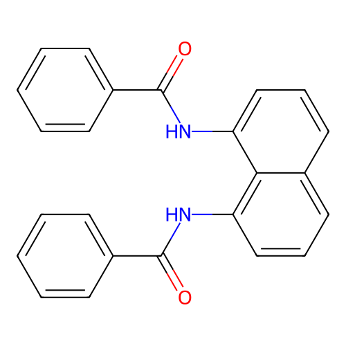 N-(8-benzamidonaphthalen-1-yl)benzamide structure