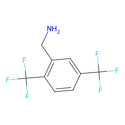 2,5-Bis(trifluoromethyl)benzylamine structure