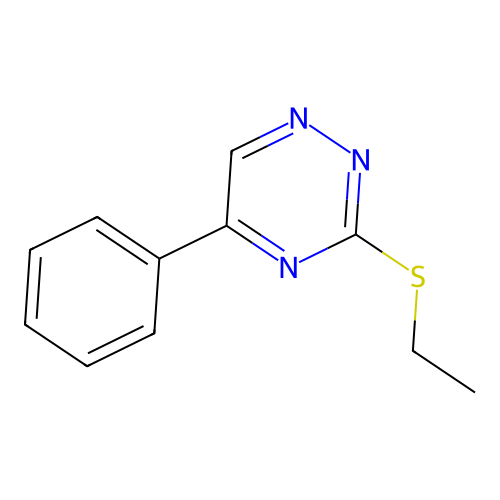 3-(Ethylthio)-5-phenyl-1,2,4-triazine structure