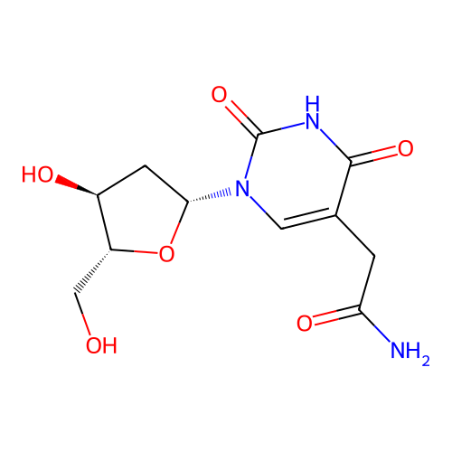 5-Carbamoylmethyl-2'-deoxyuridine structure