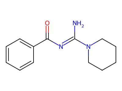 Benzamide, N-(imino-1-piperidinylmethyl)- structure