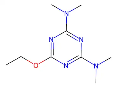 1,3,5-Triazine-2,4-diamine, 6-ethoxy-N,N,N',N'-tetramethyl- structure