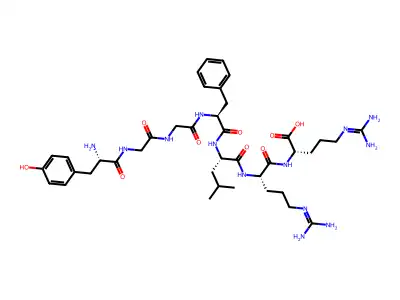 enkephalin-Leu, Arg(6,7)- structure