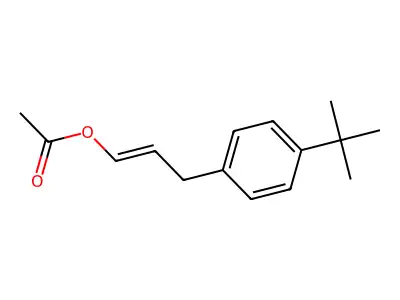 3-(4-(Tert-butyl)phenyl)prop-1-en-1-yl acetate structure