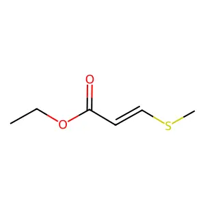 Ethyl 3-methylsulfanylprop-2-enoate structure