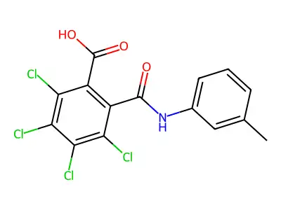 3'-Methyl-3,4,5,6-tetrachlorophthalanilic acid structure