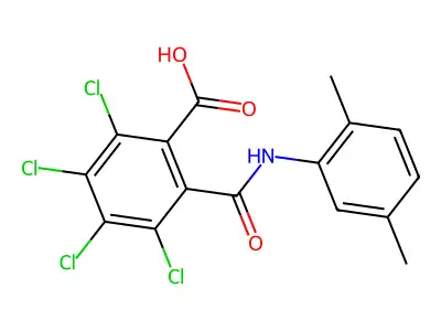 2',5'-Dimethyl-3,4,5,6-tetrachlorophthalanilic acid structure